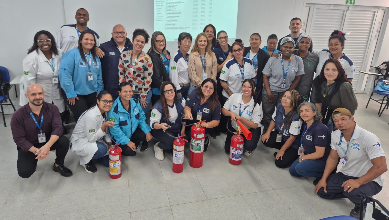 Treinamento do uso dos extintores de combate ao incêndio 2026